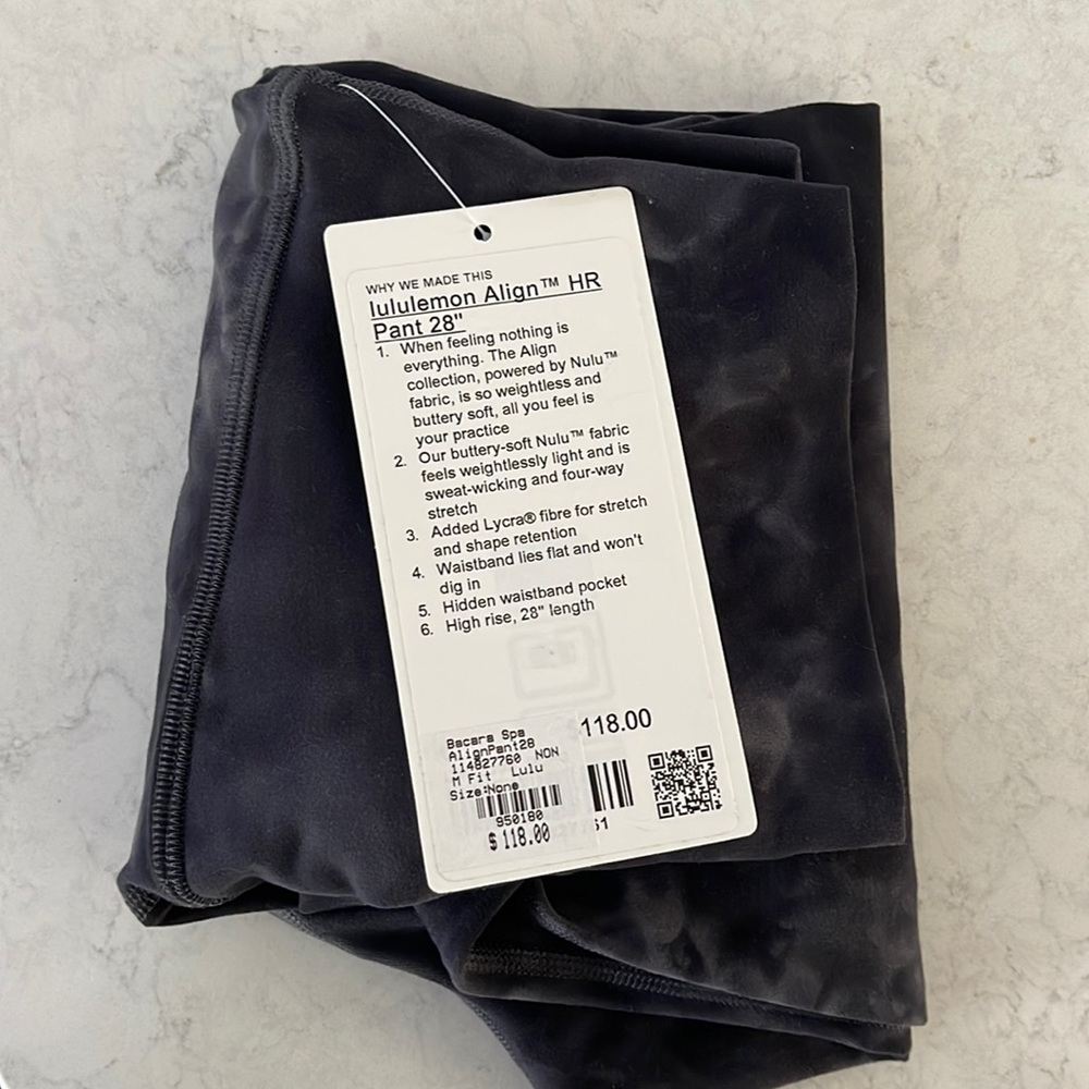 lulu align HR legging 28” size 6